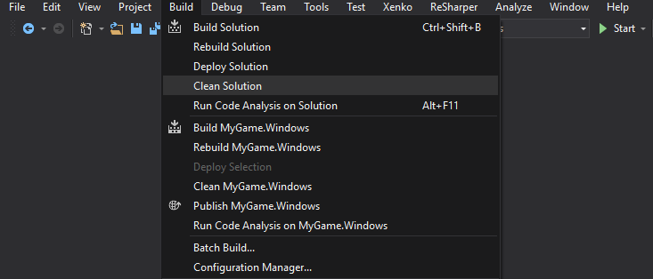 Clean solution