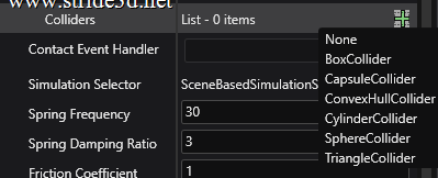 Add collider shape