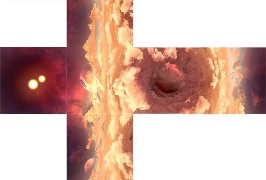 Distant planet skybox