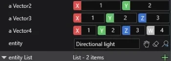 Editor properties
