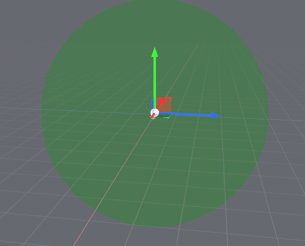 Green sphere gizmo