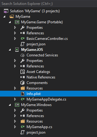 Select info file