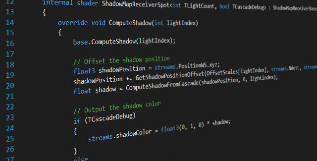 Advanced shader language