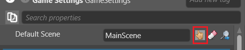 Set default scene
